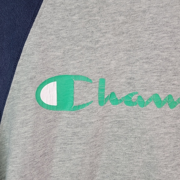 Champion Vintage Y2k Short Sleeve Hooded Shirt 100% Cotton Men's M - Picture 7 of 16